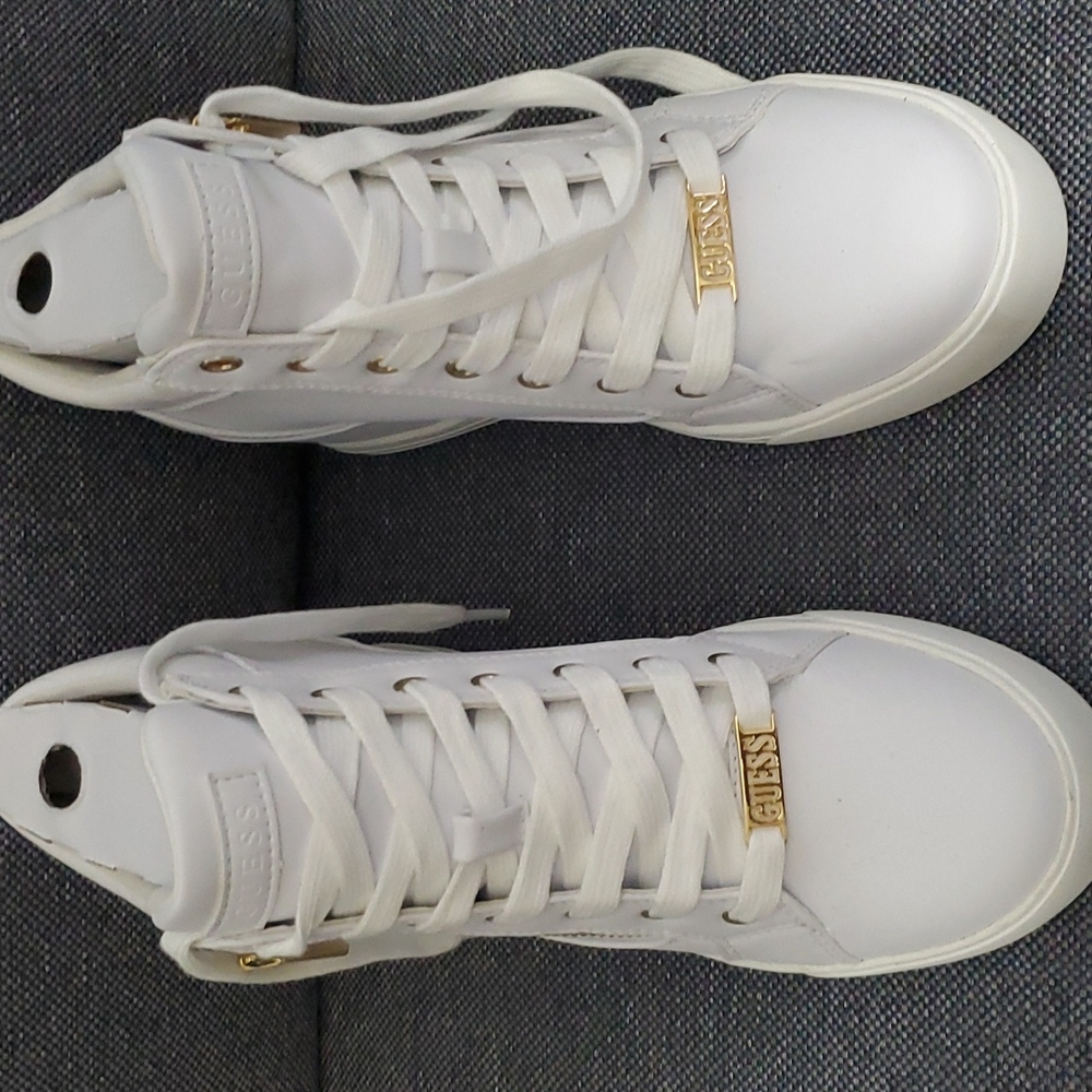 Guess ladies high top tennis